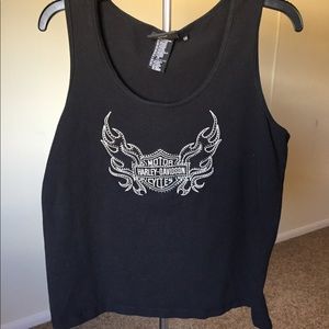 Harley Davidson Rhinestone Tank